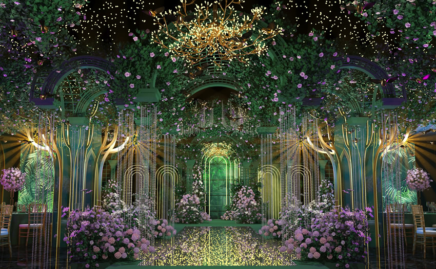 丽江奇妙森林婚礼堂效果展示